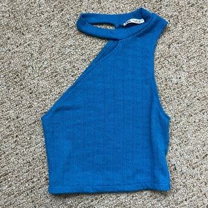 Zara One Shoulder Crop Top